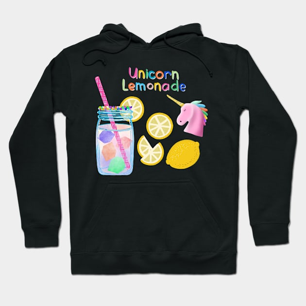 Unicorn Lemonade Hoodie by MarcyBrennanArt